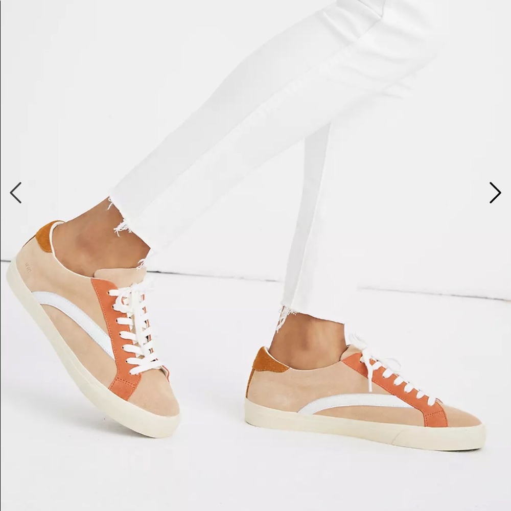 NWOT Madewell Colorblock Suede Vans Size 8.5